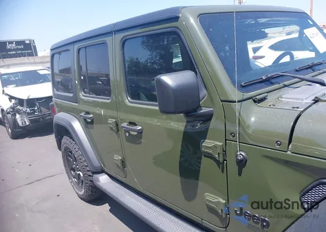 2021 Jeep Wrangler Unlimited Sport S 4X4 из США, поврежденный, VIN 1C4HJXDG7MW856138